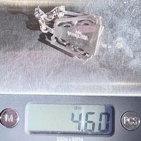 VTG 800 Silver Guatemalan Warrior Textured Dangle Earrings Size 1.25" Length - Picture 11 of 11